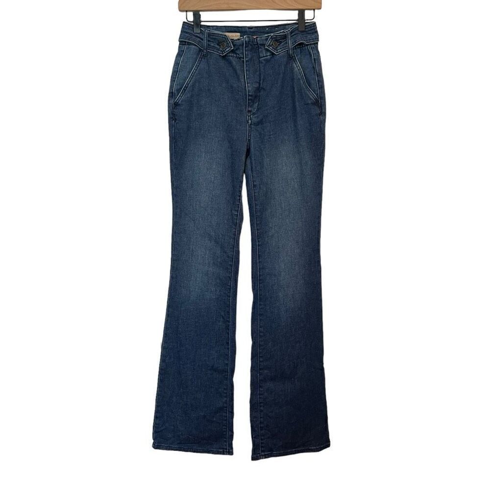Pilcro Anthropologie Buckle Waist Bootcut Jeans Size 27